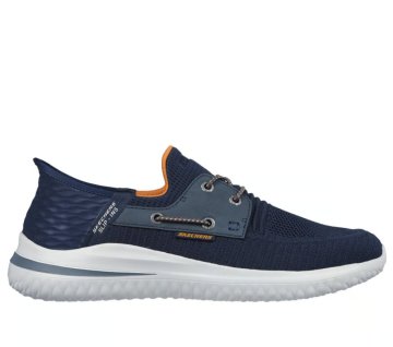 (image for) Skechers Slip-ins Delson 3.0 - Roth: Work-Ready Hands-Free Comfort