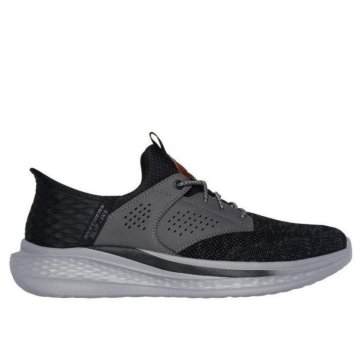 (image for) Skechers Slip-ins Relaxed Fit Slade Caster - BLACK / GRAY