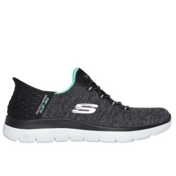 (image for) Skechers Slip-ins Summits Dazzling Haze - BLACK / TURQUOISE